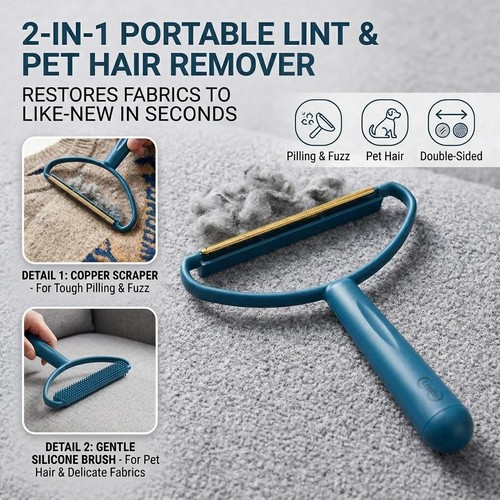 Portable lint remover - portable,